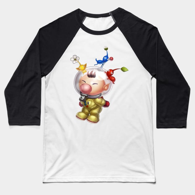 Olimar Baseball T-Shirt by hybridmink